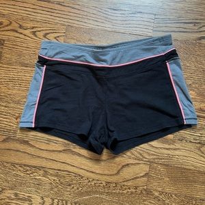 Black yoga pants shorts